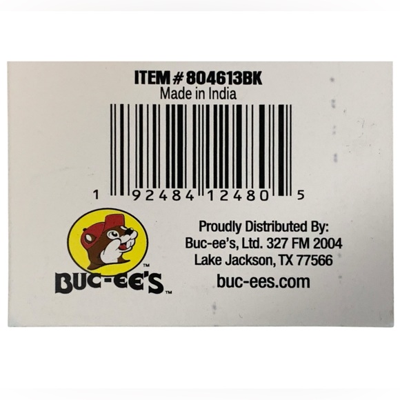 NWT BUC-EE’S Mini Canvas Tote Bag - Black and Brown - Reusable - Picture 5 of 6